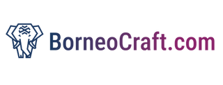 Logo of BorneoCraft.com with an elephant icon