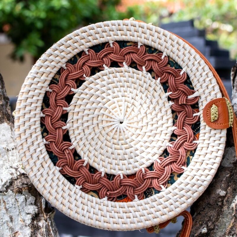 Lilit Rimba Rattan Sling Bag